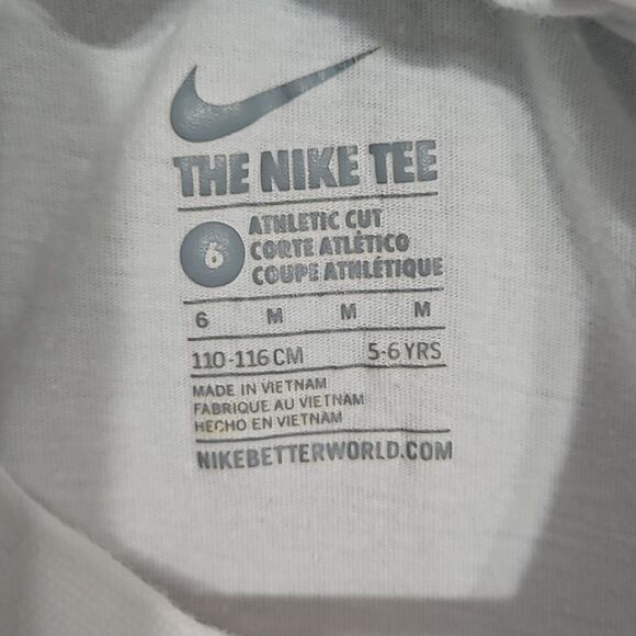 Nike Kids White Size 6 Graphic Tee T-Shirt "Been There Won That" - Picture 2 of 10